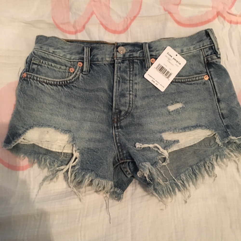Free People Loving Good Vibrations Shorts